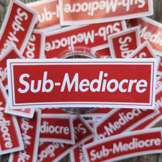 Sub-Mediocre Sticker Arc Flash Stickers